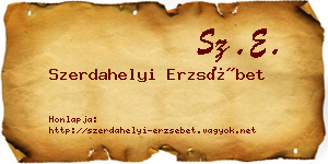 Szerdahelyi Erzsébet névjegykártya